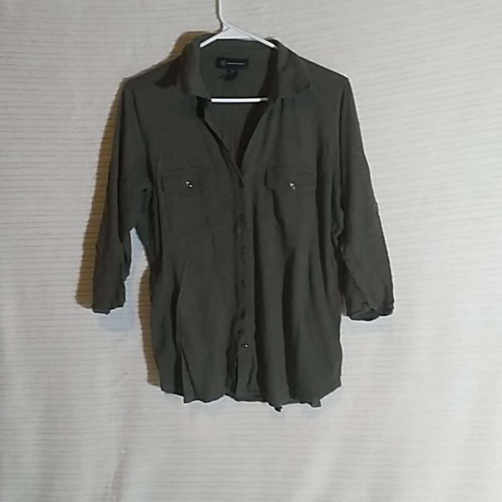 Forest Green Collared shirt